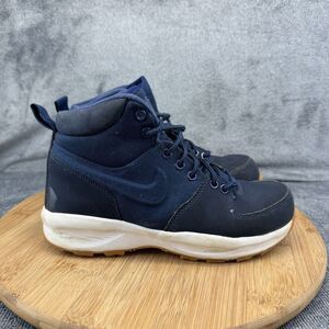 Nike Walking Boots Boys Size 3.5Y Blue Lace Up Winter Hiking AJ1280-400